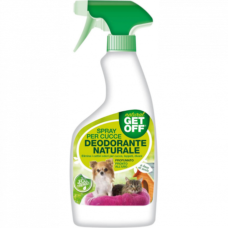 Get Off Deodorante Naturale per Cucce e Tappeti Flaconi Spray ml 500