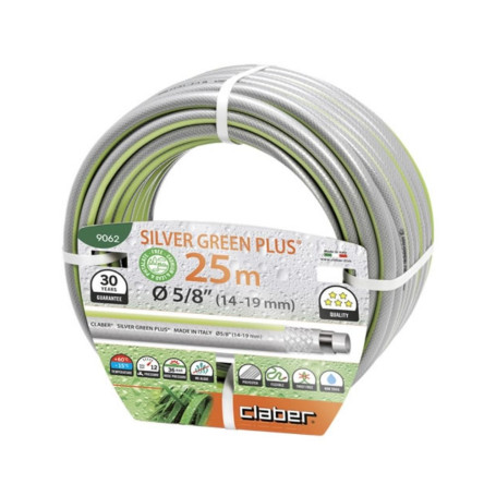 Claber 9062 Silver Green Plus tubo per irrigazione 25 mt da 5/8