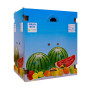 Bins in cartone azzurro per trasporto frutta verdura con supporti 60x80x90 cm