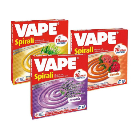 Spirali Insetticide profumate zanzarifughe Vape citronella lavanda geranio