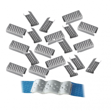 Sigilli Semi Aperti 1000 Pezzi Per Reggia Polipropilene Larghezza mm 12 