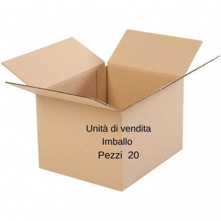 Scatola di Cartone Mono Onda Avana Per Imballaggi 23x20x25 Pezzi 20