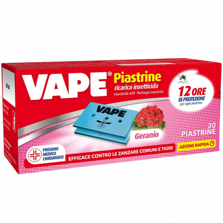 Vape piastrine profumate insetticida zanzare Confezione da 30 piastrine