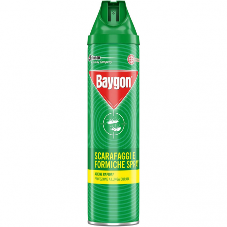Baygon Insetticida spray Scarafaggi e Formiche formula Plus 400 ml